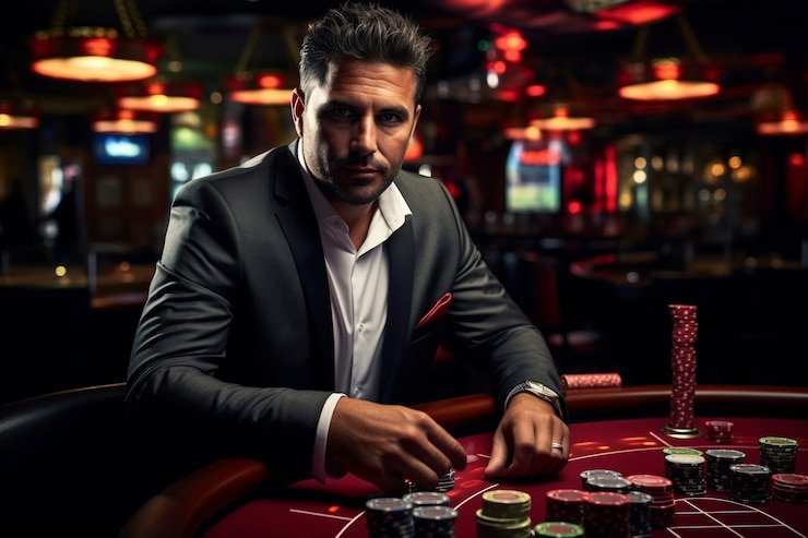 Antarmuka aplikasi mobile initoto88 dengan tabel live-dealer baccarat dan menu navigasi